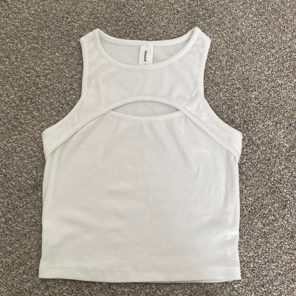 White crop tank